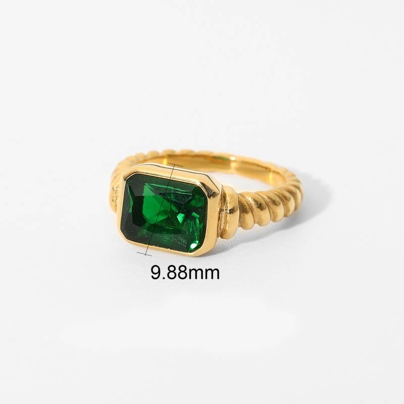 Tarnish-Free Rhinestone Ring - Pages & Parcels