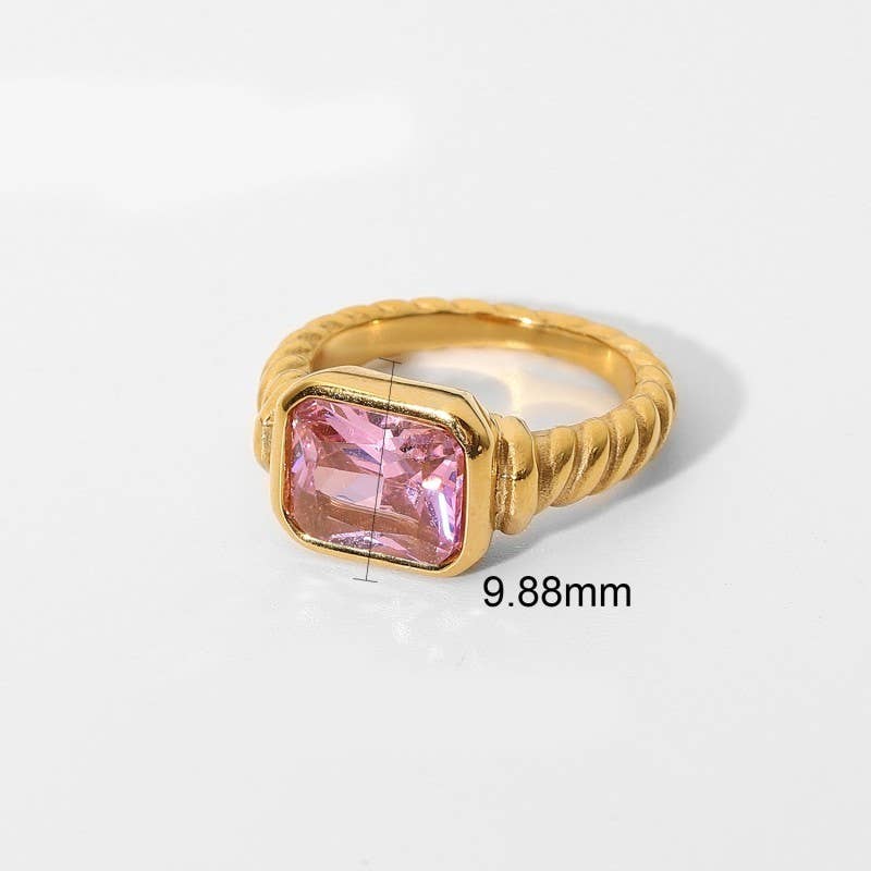 Tarnish-Free Rhinestone Ring - Pages & Parcels