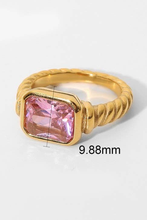 Tarnish-Free Rhinestone Ring - Pages & Parcels