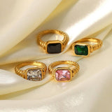 Tarnish-Free Rhinestone Ring - Pages & Parcels