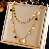 Tarnish-Free Seed Bead Flower Necklace - Pages & Parcels