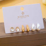 Teardrop Crystal Trio Stud Earring Set - Pages & Parcels