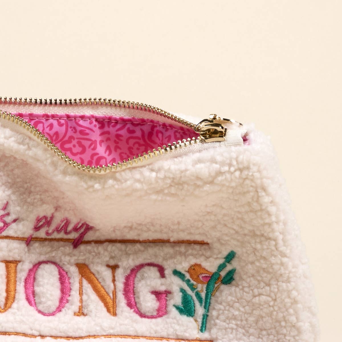 Teddy Pouch–Let's Play Mahjong - Pages & Parcels