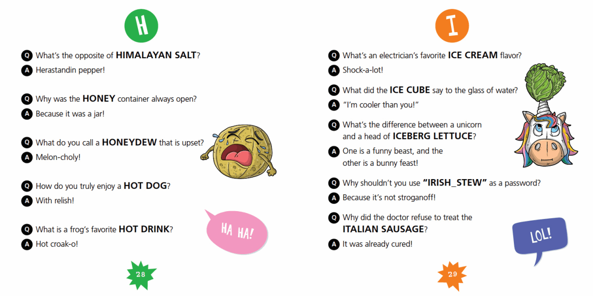 The A to Z Food Joke Book - Pages & Parcels