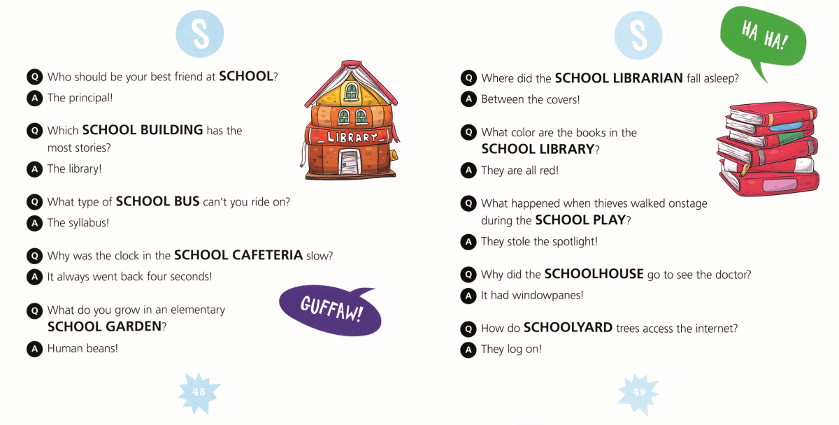 The A to Z School Joke Book - Pages & Parcels