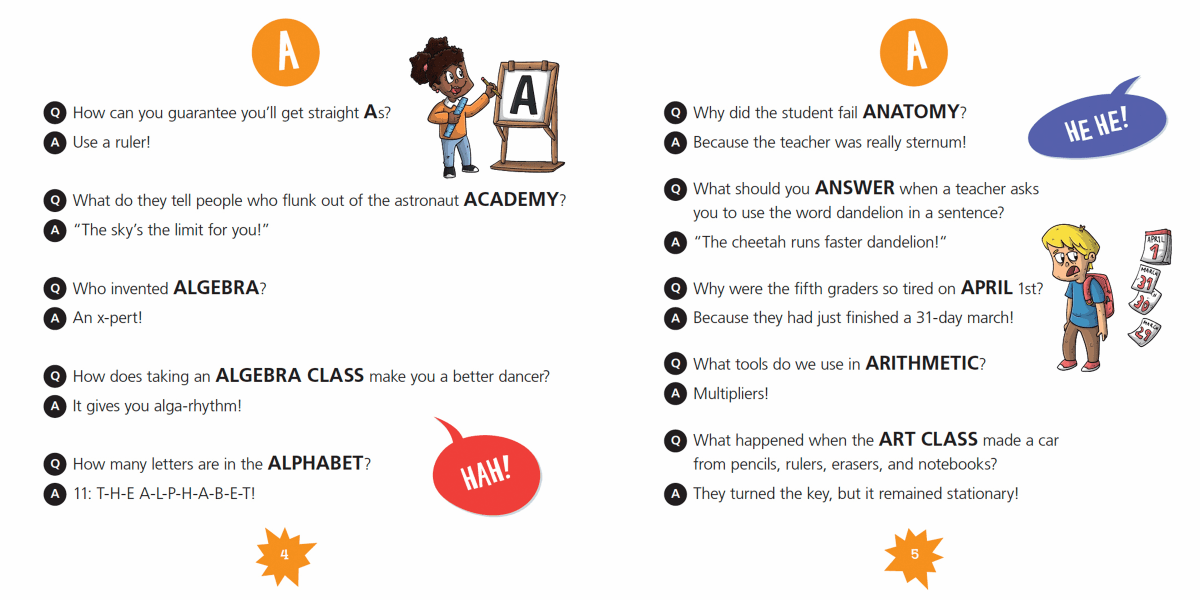The A to Z School Joke Book - Pages & Parcels