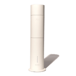 Aura House cold-air diffuser in cream aluminum, magnetic top removed to show oil chamber