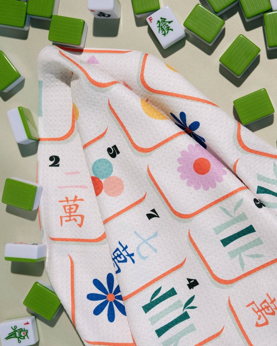 Tile Toss Tea Towel - Pages & Parcels