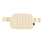 Tina Puffer Quilted Fanny Pack: Lavender - Pages & Parcels