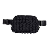 Tina Puffer Quilted Fanny Pack: Lavender - Pages & Parcels