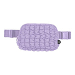 Tina Puffer Quilted Fanny Pack: Lavender - Pages & Parcels