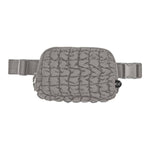Tina Puffer Quilted Fanny Pack: Lavender - Pages & Parcels