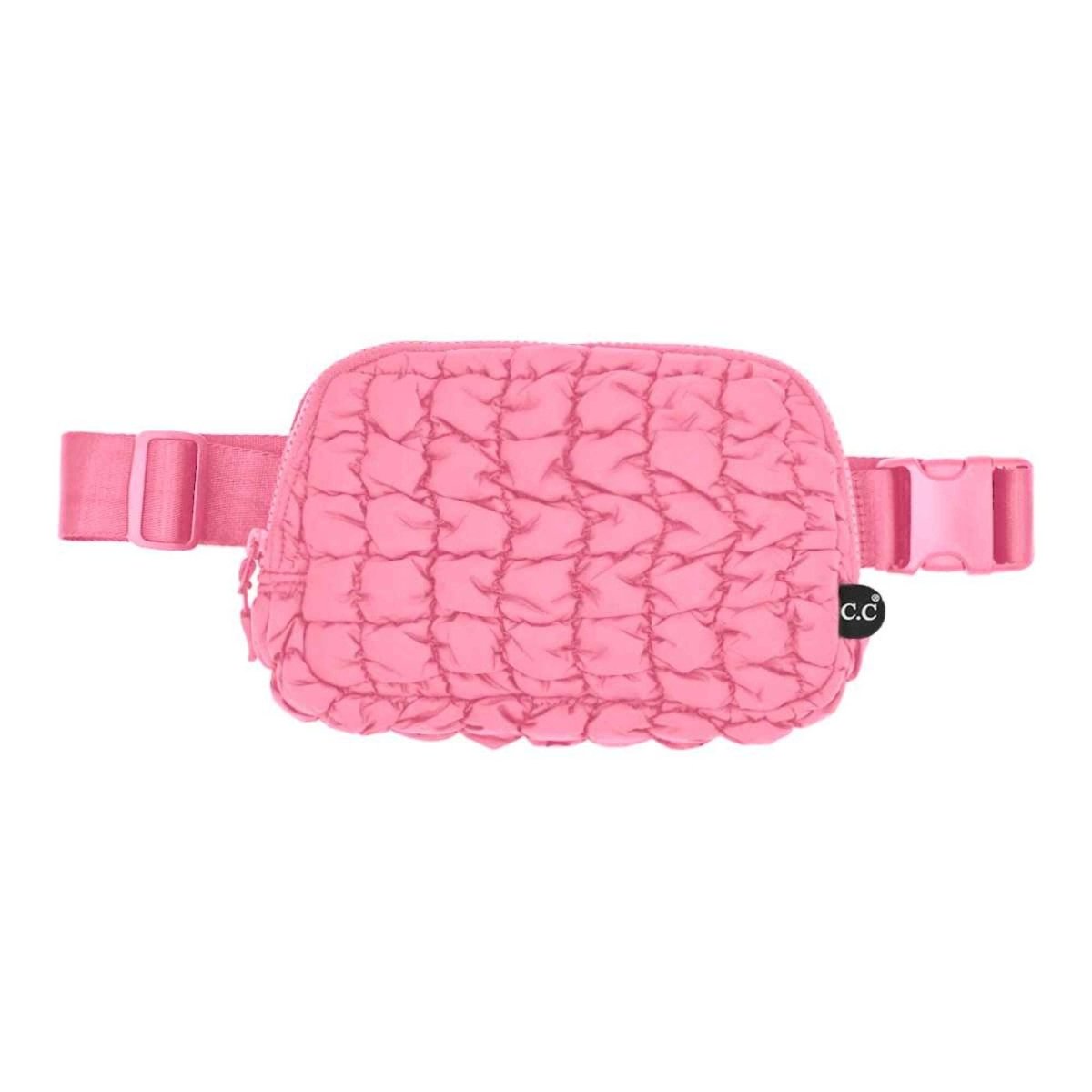 Tina Puffer Quilted Fanny Pack: Lavender - Pages & Parcels