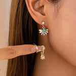Turquoise Rhinestone Hoop Trio Set - Pages & Parcels