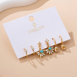 Turquoise Rhinestone Hoop Trio Set - Pages & Parcels
