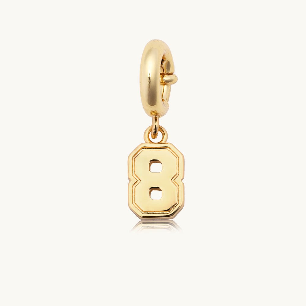 Varsity Number Charm I Little Words Project - Pages & Parcels