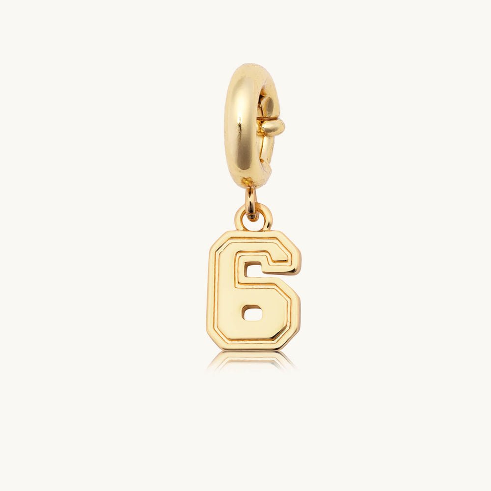 Varsity Number Charm I Little Words Project - Pages & Parcels