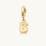Varsity Number Charm I Little Words Project - Pages & Parcels