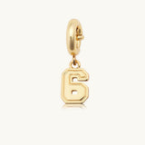 Varsity Number Charm I Little Words Project - Pages & Parcels