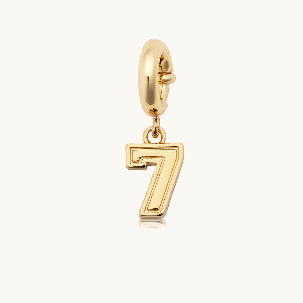 Varsity Number Charm I Little Words Project - Pages & Parcels