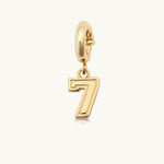Varsity Number Charm I Little Words Project - Pages & Parcels