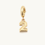 Varsity Number Charm I Little Words Project - Pages & Parcels