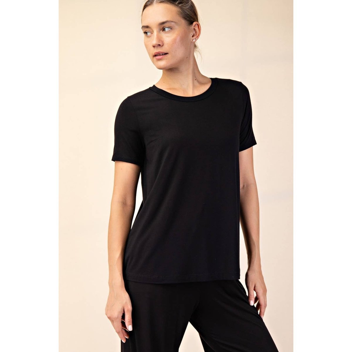VISCOSE MODAL SHORT SLEEVE TOP | Rae Mode - Pages & Parcels