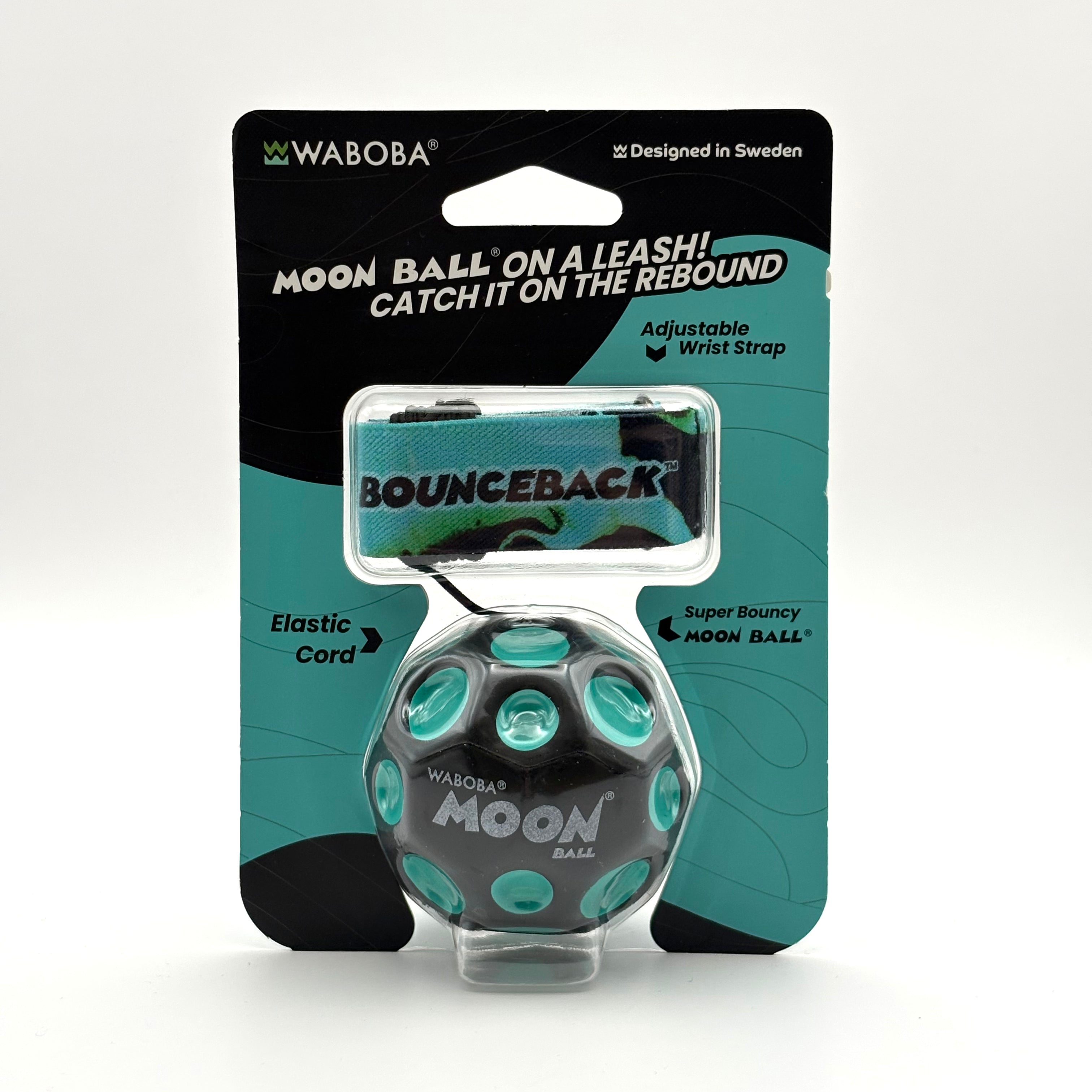Waboba moonball on a leash