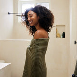 Waffle Bath Towel | Geometry - Pages & Parcels