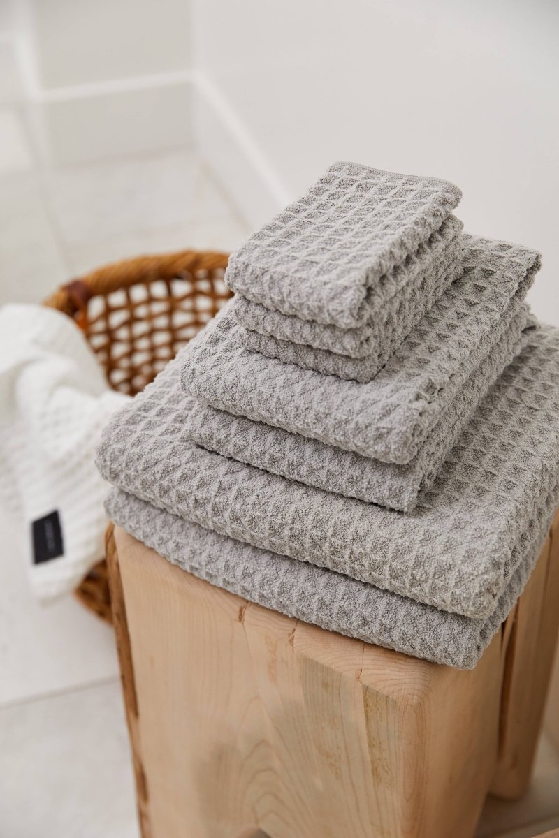 Waffle Bath Towel | Geometry - Pages & Parcels