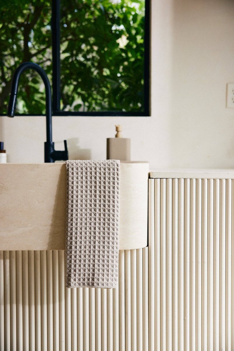 Waffle Hand Towel | Geometry - Pages & Parcels