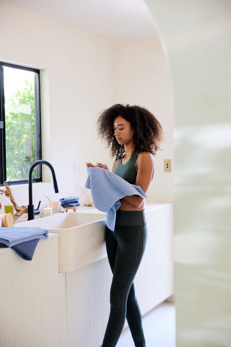 Waffle Hand Towel | Geometry - Pages & Parcels