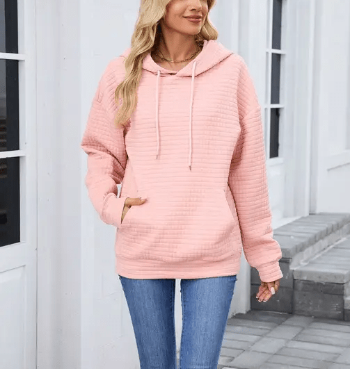 Waffle Knit Everyday Hoodie - Pages & Parcels
