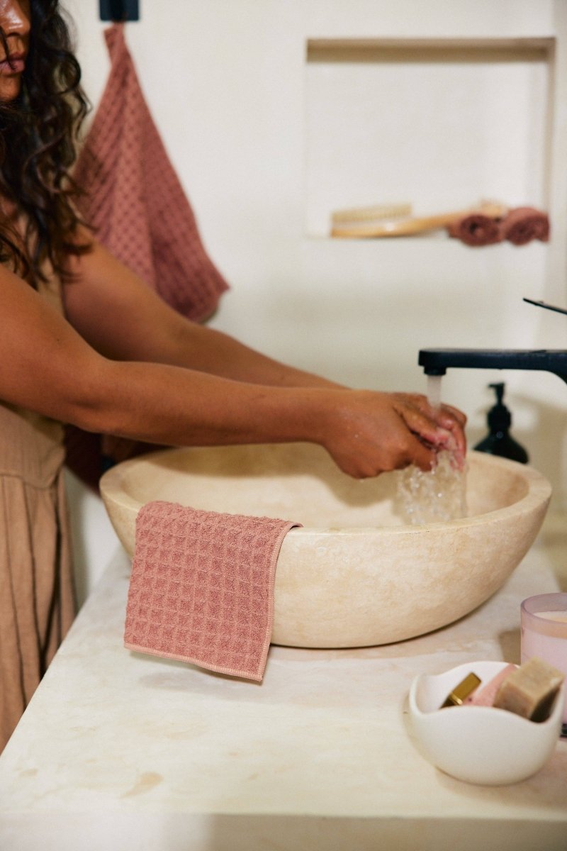 Waffle Washcloth Set | Geometry - Pages & Parcels