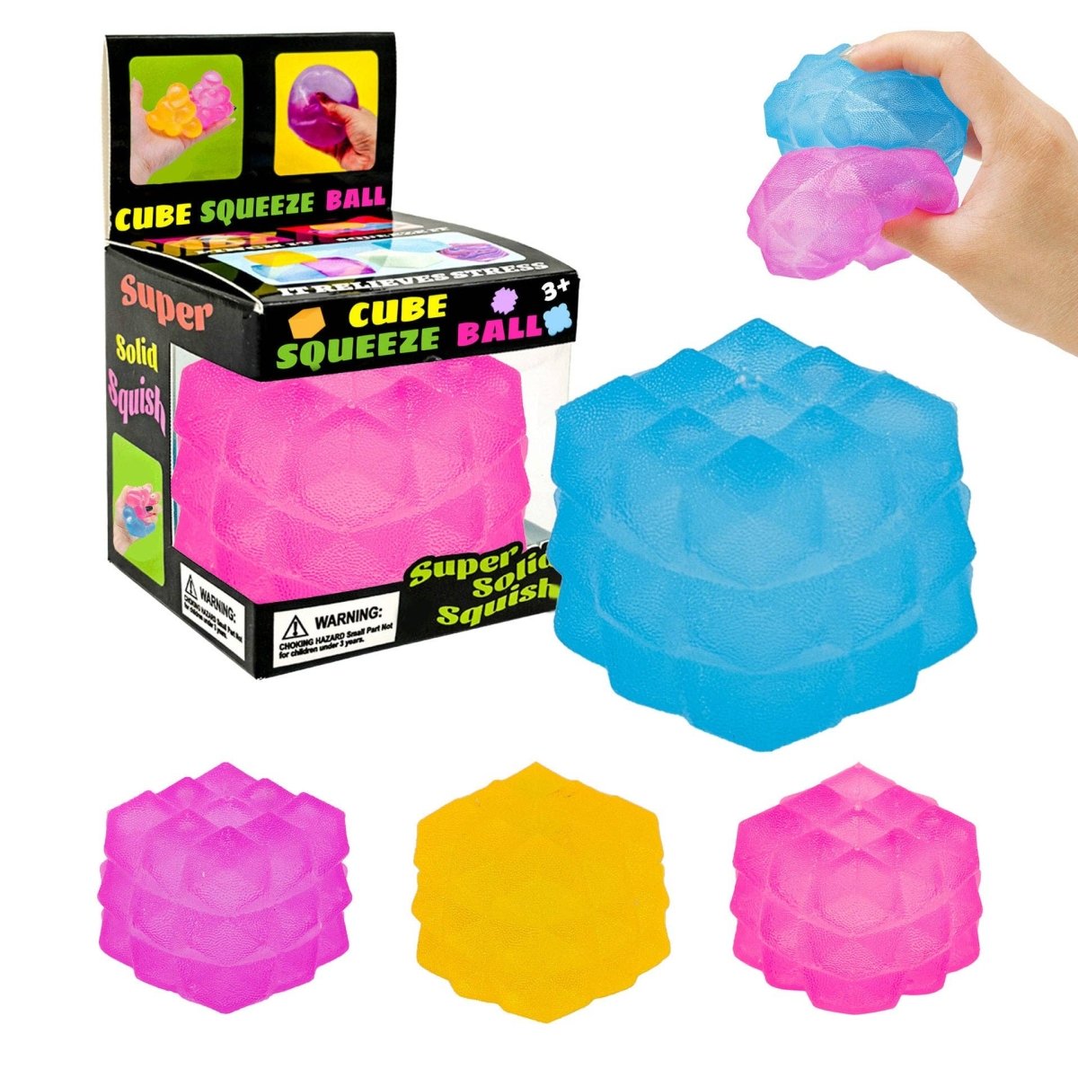 Water Cube Polygonal Ice Cube Malt Sugar Stress Relief Toy - Pages & Parcels