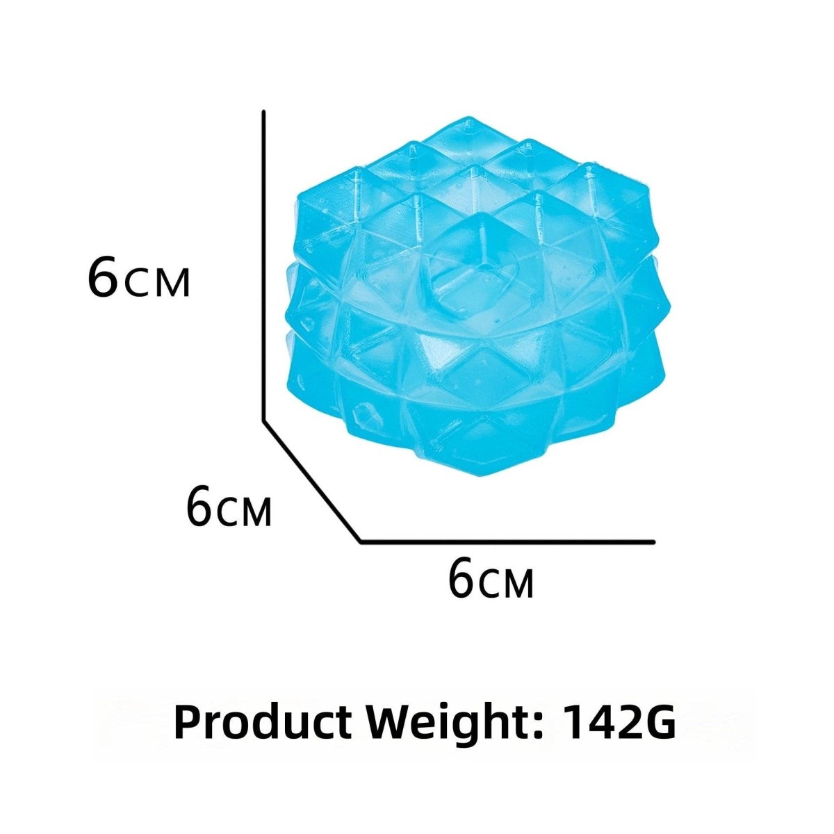 Water Cube Polygonal Ice Cube Malt Sugar Stress Relief Toy - Pages & Parcels