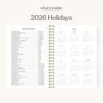 Waterfall 2026 Yearly Planner - Pages & Parcels