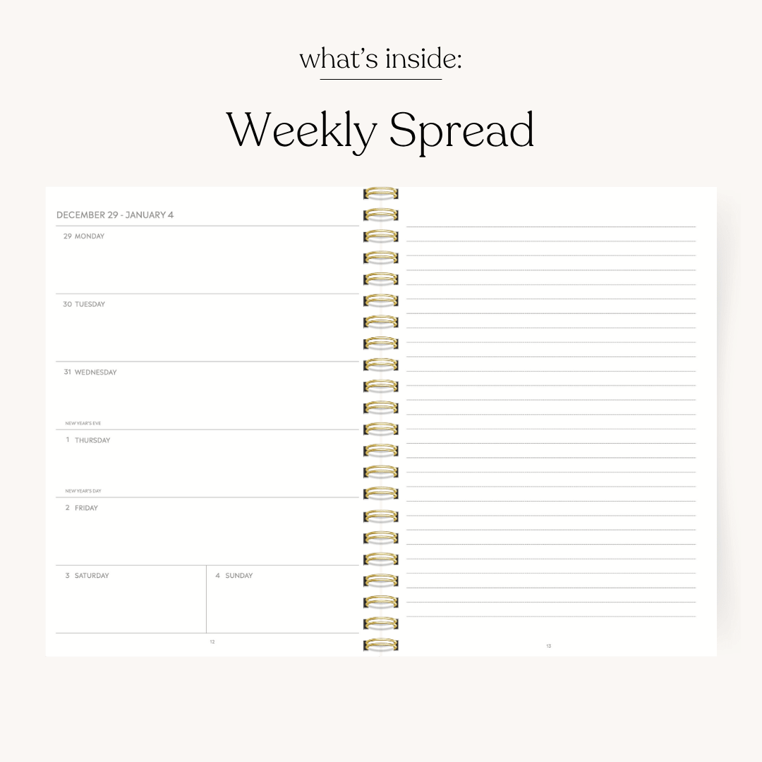 Waterfall 2026 Yearly Planner - Pages & Parcels