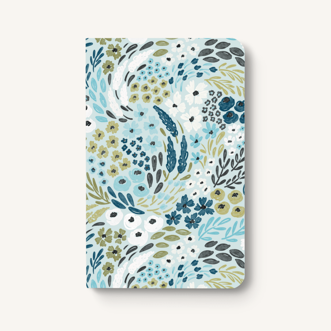 Waterfall Floral Dotted Notebook - Pages & Parcels