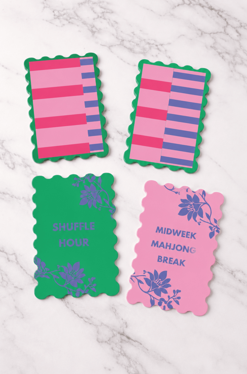 Weekday Stripes Mahjong Shufflers Set of 2 - Pages & Parcels
