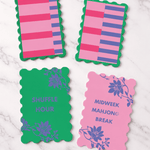 Weekday Stripes Mahjong Shufflers Set of 2 - Pages & Parcels