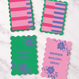 Weekday Stripes Mahjong Shufflers Set of 2 - Pages & Parcels