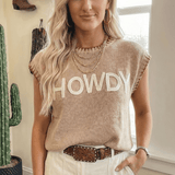 Western HOWDY Embroidered Knit Graphic Top - Pages & Parcels