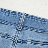 Western Washed Bow Knot Sash Wide Leg Jeans - Pages & Parcels