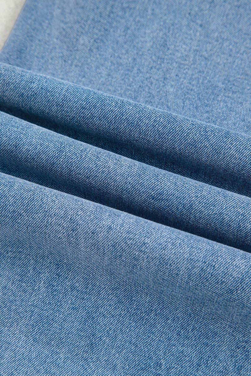 Western Washed Bow Knot Sash Wide Leg Jeans - Pages & Parcels
