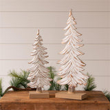 White Trees, Carved Distressed Wood Look - Pages & Parcels