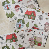 Winter Village Dishcloth Set - Holiday 2026 - Pages & Parcels