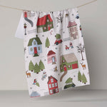 Winter Village Tea Towel - Holiday 2026 - Pages & Parcels