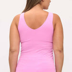 Womens Reversible Seamless Tank W Built In Bra - Plus - Pages & Parcels