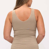 Womens Reversible Seamless Tank W Built In Bra - Plus - Pages & Parcels